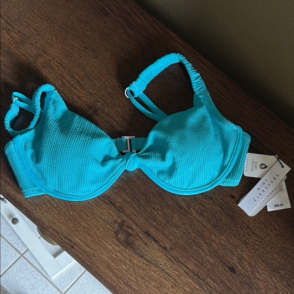 Women's Blue Knot Bikini Top - Picture 4 of 5